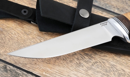 Нож "Байкал" сталь кованая х12мф рукоять береста Нож "Байкал" сталь кованая х12мф рукоять береста