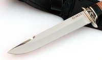 Нож Лидер-2 сталь ELMAX, рукоять береста-черный граб,мельхиор - IMG_5797.jpg