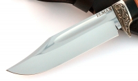 Нож Дельфин сталь ELMAX, рукоять береста-черный граб,мельхиор - IMG_4970.jpg