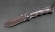 Нож Носорог, сталь Х12МФ, складной, рукоять накладки микарта белая