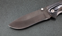 Нож Носорог, сталь Х12МФ, складной, рукоять накладки микарта белая - Нож Носорог, сталь Х12МФ, складной, рукоять накладки микарта белая