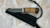 Нож Якут-2 малый булат без дола рукоять береста (распродажа) - Нож Якут-2 малый булат без дола рукоять береста (распродажа)