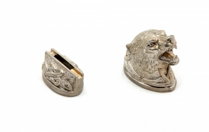 Комплект литья №47 для ножа: гарда и навершие.