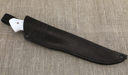 Нож Охотник сталь кованая У8А рукоять акрил белый Нож Охотник сталь кованая У8А рукоять акрил белый