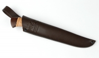 Нож Филейка малая сталь дамаск, рукоять береста дюраль - _MG_4998.jpg