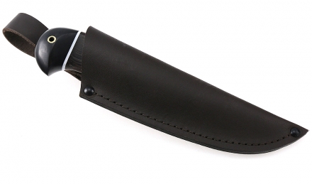 Нож Заяц сталь дамаск камень рукоять венге черный граб Нож Заяц сталь дамаск камень рукоять венге черный граб