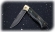 Нож Лиса, складной, сталь булат, рукоять накладки карельская береза стабилизированная изумруд