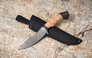 Нож Хантер сталь х12мф рукоять береста