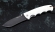 Складной нож Носорог, сталь булат, рукоять накладки акрил белый