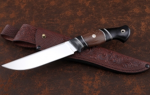 Нож Гриф -2 Х12МФ рукоять карбон венге черный граб