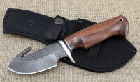 Нож Шкуросъемный-4 сталь дамаск рукоять палисандр