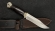 Нож Дельфин S390 Bohler, рукоять черный граб, мельхиор (распродажа)