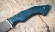 Нож Хантер сталь х12мф рукоять стабилизированная карельская береза синяя