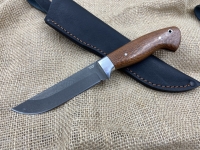 Нож Охотник цельнометаллический сталь х12мф, рукоять накладки зебрано (распродажа)