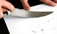 Нож Филейка средняя сталь дамаск, рукоять береста дюраль - _MG_5405.jpg