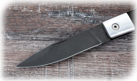 Складной нож Стриж, сталь Х12МФ, рукоять накладки венге с дюралью Складной нож Стриж, сталь Х12МФ, рукоять накладки венге с дюралью