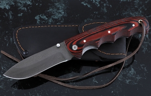 Складной нож Носорог, сталь Х12МФ, рукоять накладки микарта красная Складной нож Носорог, сталь Х12МФ, рукоять накладки микарта красная