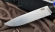 Нож Пантера сталь Х12МФ (сатин), рукоять рог лося черный граб акрил
