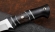 Нож Ангара Х12МФ рукоять карбон венге черный граб