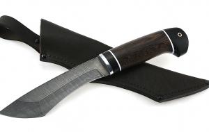 Нож Каратель сталь дамаск, рукоять венге-черный граб Нож Каратель сталь дамаск, рукоять венге-черный граб