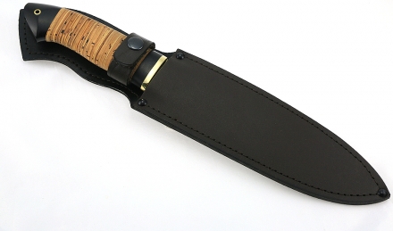 Нож Медведь сталь ELMAX, рукоять береста-черный граб Нож Медведь сталь ELMAX, рукоять береста-черный граб