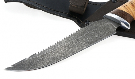 Нож Рыболов-6 сталь ХВ-5, рукоять береста Нож Рыболов-6 сталь ХВ-5, рукоять береста