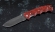 Нож Носорог, сталь Х12МФ, складной, рукоять накладки акрил красный