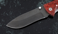 Нож Носорог, сталь Х12МФ, складной, рукоять накладки акрил красный - Нож Носорог, сталь Х12МФ, складной, рукоять накладки акрил красный