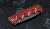 Нож Носорог, сталь Х12МФ, складной, рукоять накладки акрил красный - Нож Носорог, сталь Х12МФ, складной, рукоять накладки акрил красный