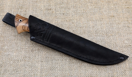 Нож Енисей сталь дамаск рукоять зебрано Нож Енисей сталь дамаск рукоять зебрано