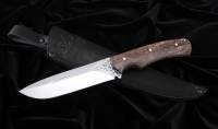 Нож №38 Х12МФ цельнометаллический рукоять карельская береза коричневая 2