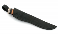 Нож Русак сталь булат, рукоять береста-черный граб, мельхиор - IMG_4652.jpg
