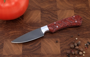 Кухонный нож Шеф №17 сталь Х12МФ, рукоять акрил красный Кухонный нож Шеф №17 сталь Х12МФ, рукоять акрил красный