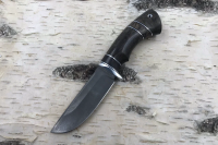Нож Универсал сталь Х12МФ, рукоять стабилизированная карельская береза коричневая (распродажа) 