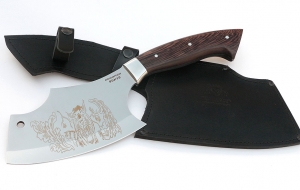 Тяпка №4 цельнометаллическая: сталь 95Х18, рукоять венге