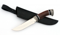 Нож Русак сталь ELMAX, рукоять венге-черный граб,мельхиор - IMG_4679.jpg