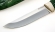 Нож Гриф сталь ELMAX, рукоять и ножны карельская береза стабилизированная изумруд+ рог лося с инкрустацией