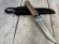 Нож Барракуда К340 акрил черный и ясень (распродажа)