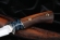 Авторский нож «Щука» S390 рукоять зуб мамонта и железное дерево