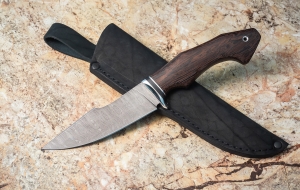 Нож Хантер сталь дамаск рукоять венге