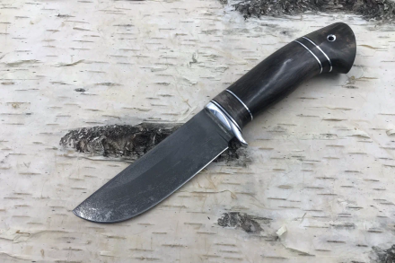 Нож Универсал сталь Х12МФ, стабилизированная карельская береза (распродажа) 