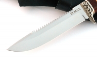 Нож Рыболов-2 сталь ELMAX, рукоять коричневый граб-кап,мельхиор - IMG_4952.jpg
