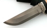 Нож Универсал сталь булат, рукоять черный граб-кап,мельхиор - IMG_4517.jpg