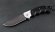 Нож Ястреб, складной, сталь Х12МФ, рукоять накладки черный граб с дюралью