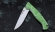 Нож Стрелок, складной, сталь Elmax, рукоять накладки акрил зеленый