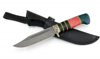 Нож Дельфин сталь К340, рукоять карельская береза комбинированная мельхиор (распродажа)