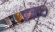 Нож Бурлак сталь Elmax рукоять мокумэ-ганэ, кость мамонта и стабилизированная карельская береза фиолетовая 