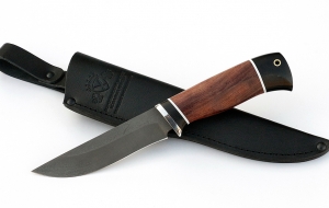 Нож Зяблик сталь Х12МФ, рукоять бубинга-черный граб