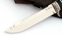 Нож Рыболов-4 сталь ELMAX, рукоять венге-черный граб,мельхиор - IMG_4676.jpg