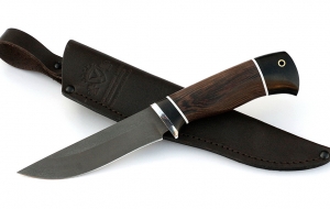 Нож Зяблик сталь Х12МФ, рукоять венге-черный граб